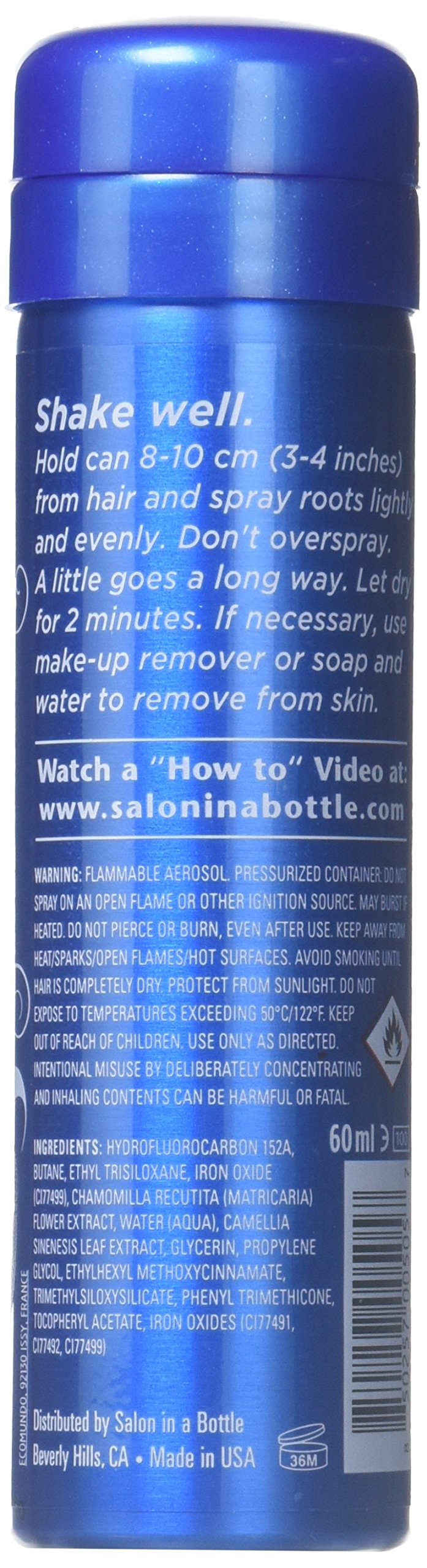 Salon In A Bottle - Instant Temporary Root Concealer Spray To Cover Up Roots And Gray Between Salon Trips - Professional Quality Spray Bottle For Hair Products For Women And Men - Darkest Brown/Black