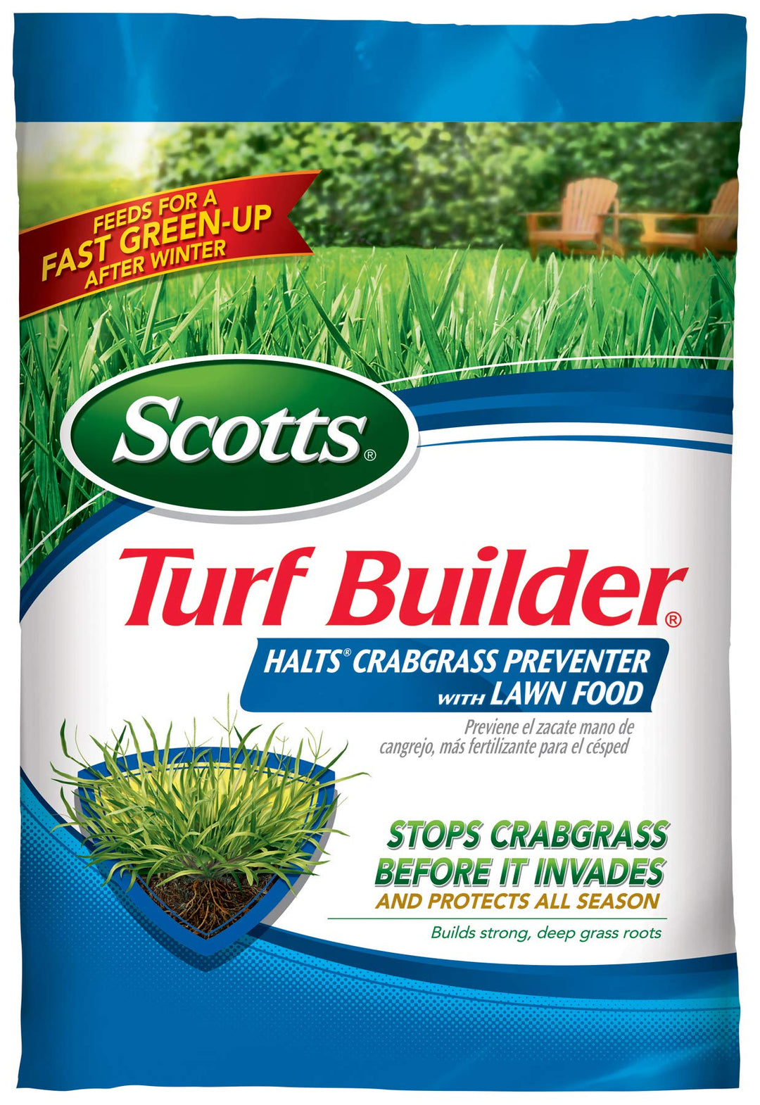 Turf Builder Halts Crabgrass Preventer with Lawn Fertilizer, 5,000 sq. ft., 13.35 lbs.