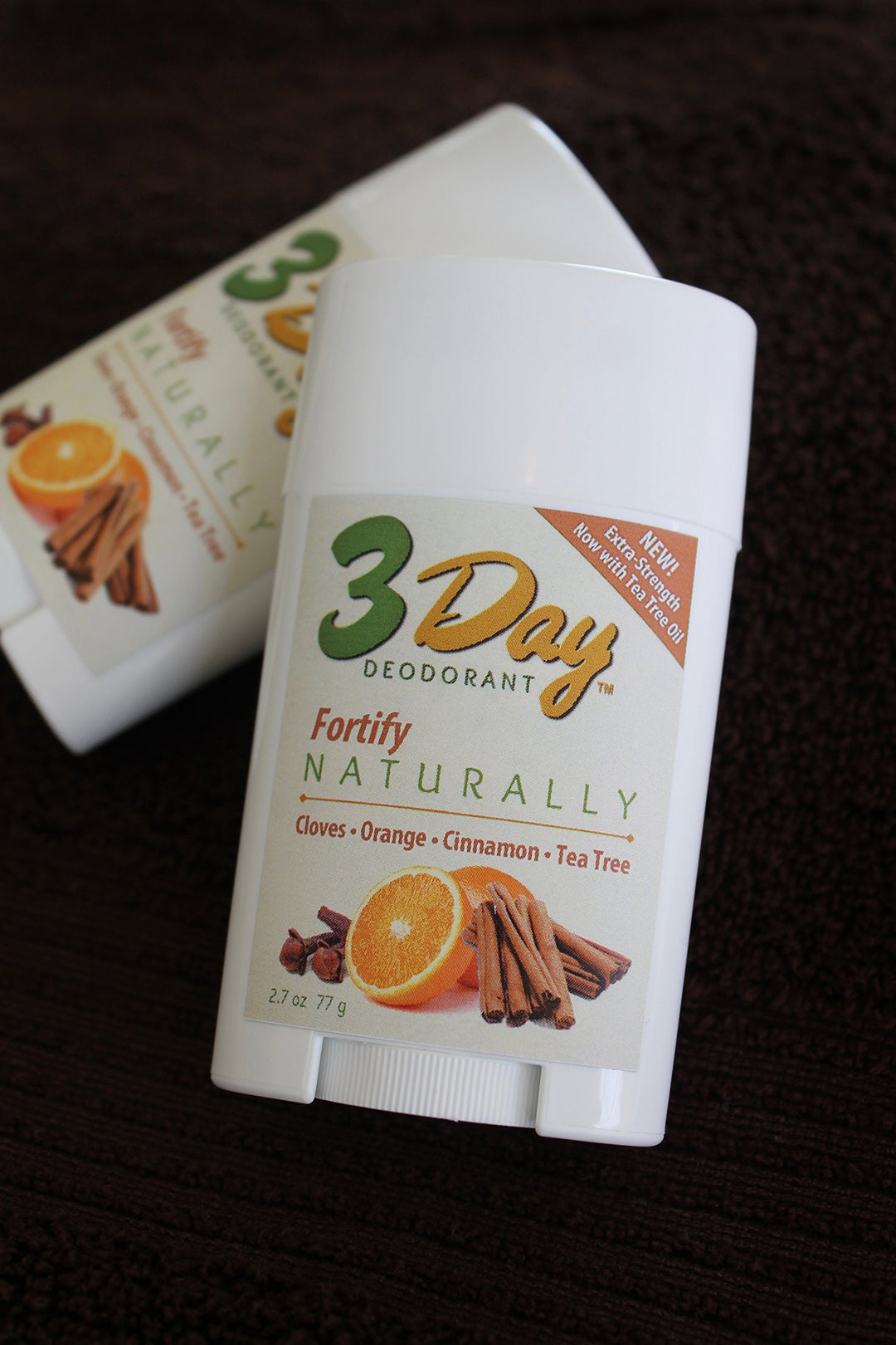 3-Day Natural Deodorant - New Softer Formula - All Natural, Farm Tested (2.5 oz Stick) Gluten Free, Aluminum Free (Fortify)