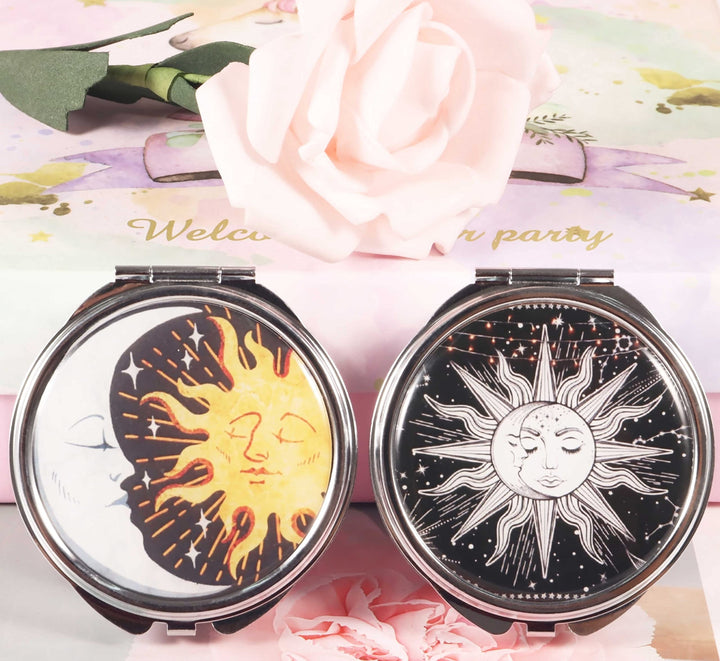 2pcs Pill Box,3 Compartment Small Pill Case for Pocket & Purse, Cute Travel Metal Pill Organizer,Portable Pill Container and Medicine Vitamin Organizer