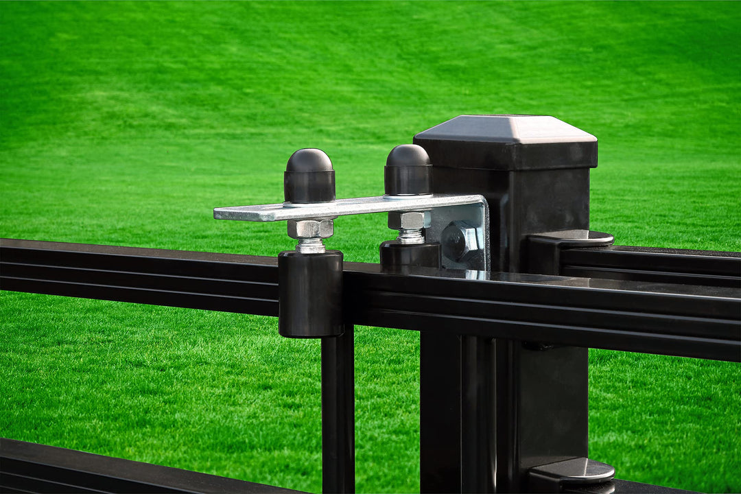 Gate Guide Adjustable - Smooth Black Nylon Double Rolle