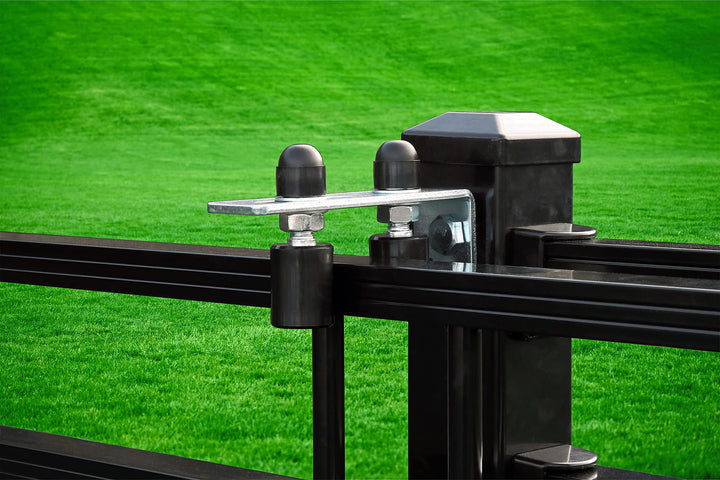 Gate Guide Adjustable - Smooth Black Nylon Double Rolle