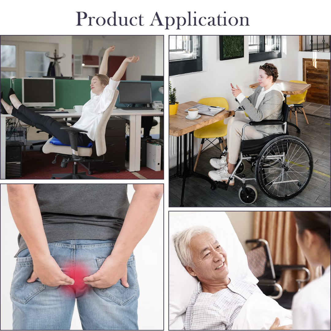 Namalu Bed Sore Cushions for Butt Inflatable Bed Sore Pads Nursing Bed Pad to Prevent Treatment for Bed Sores on Buttocks for Elderly Bedridden Disabled, Breathable and Comfort for Pain Relife(Blue)