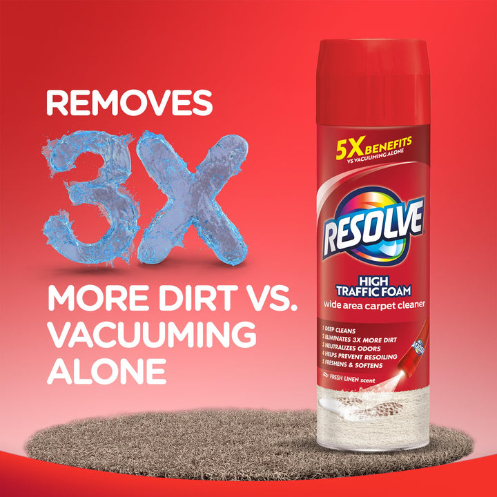 Resolve High Traffic Carpet Foam Cleaner, Carpet Cleane