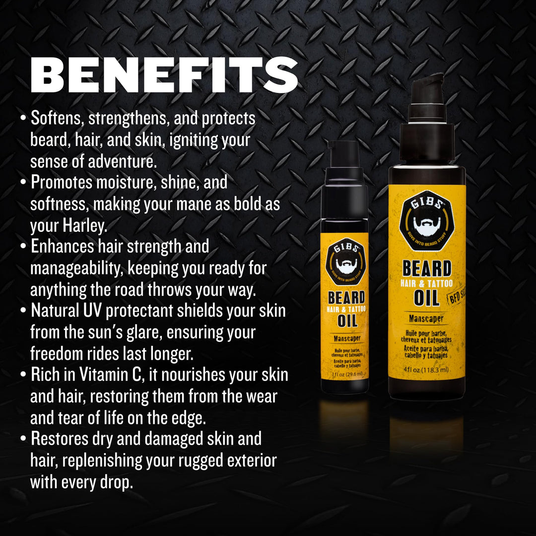 Best Universal Beard, Hair, and Tattoo Oil 1.0 Ounce - Manscaper