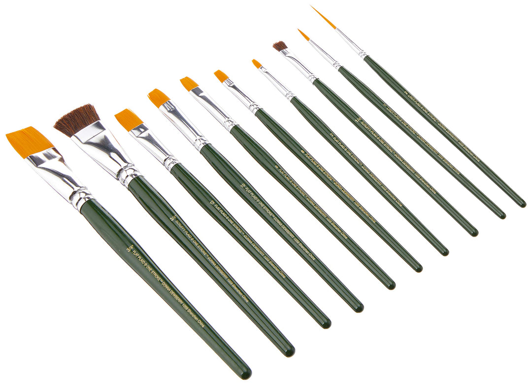 FolkArt One Stroke One Stroke Brush Set, 1059 (10-Pack)