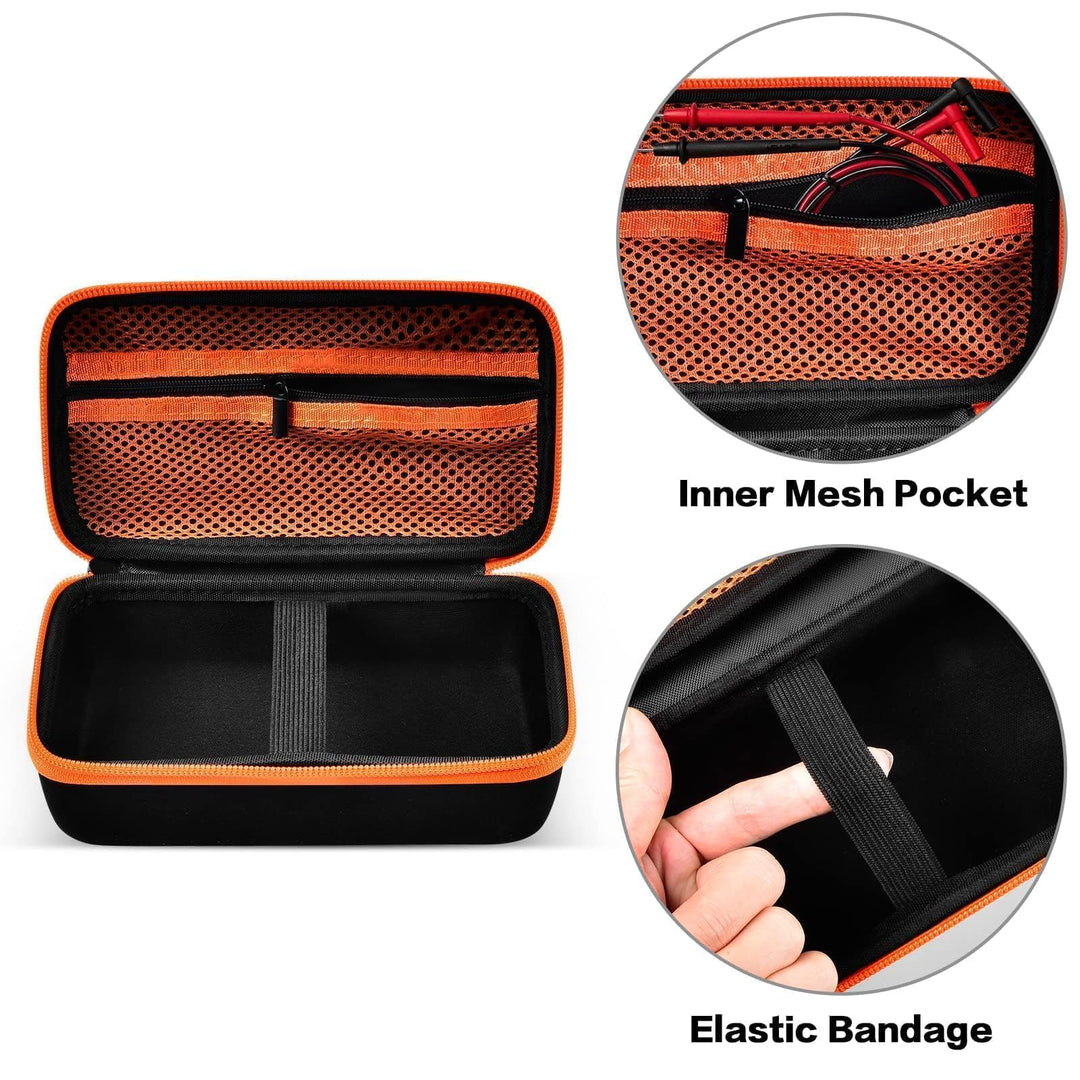 Hard Carrying Case for Klein Tools MM325/Fluke 117 115 116 114 113/MM400/MM420, Digital Multimeters Storage Organizer Bag for Multi Testers Kit Accessories&amp;Cables, Case Only