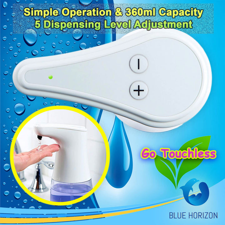 Automatic Soap Dispenser - Hands Free Touchless Sanitizer Dispenser; 12oz/360ml Large Capacity;
