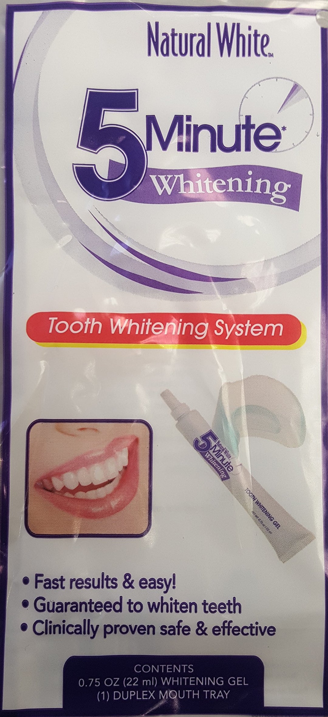 Natural White 5 Minute Tooth Whitening System - Gel &am