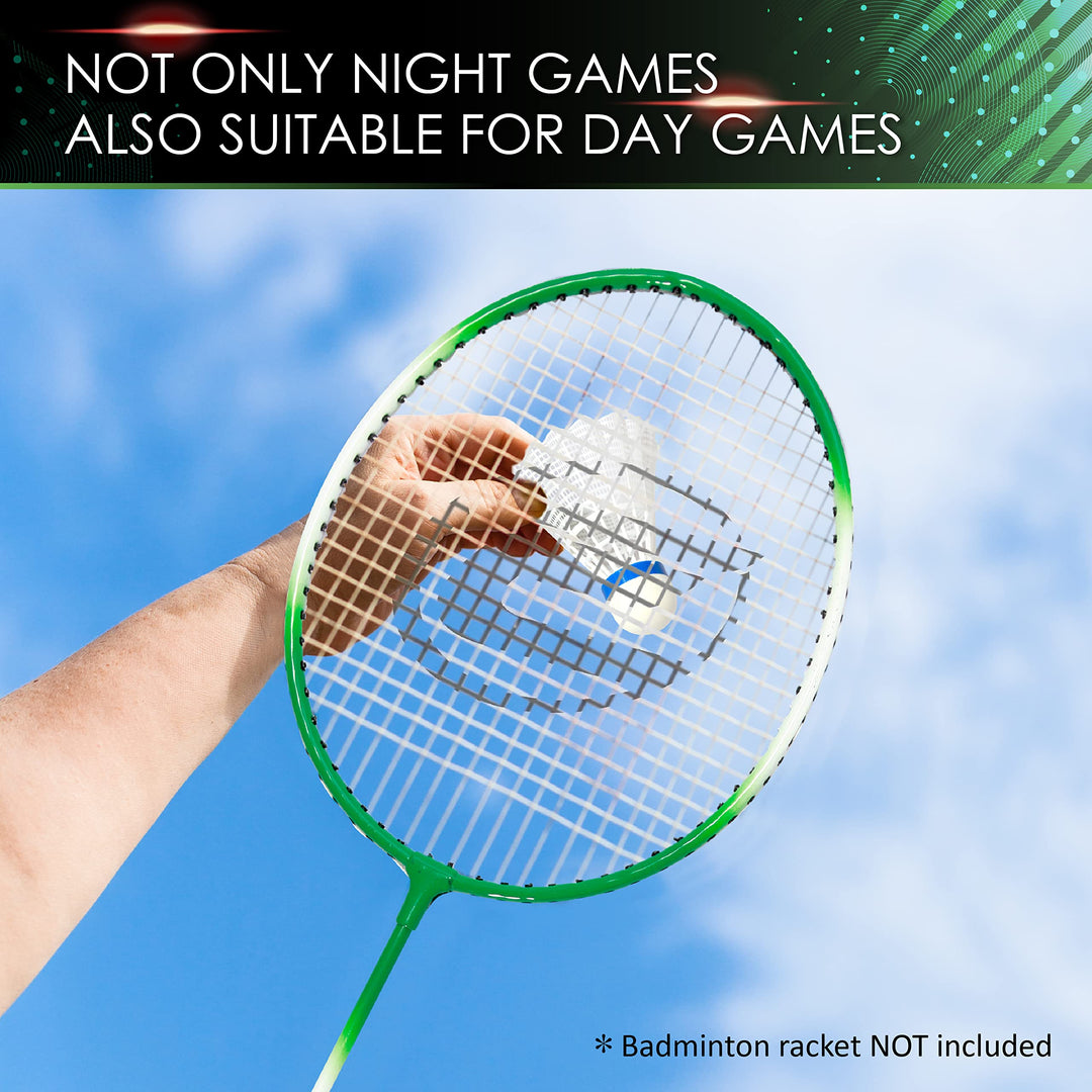 E-Jet LED Badminton Shuttlecocks, Badminton Birdies 4pc