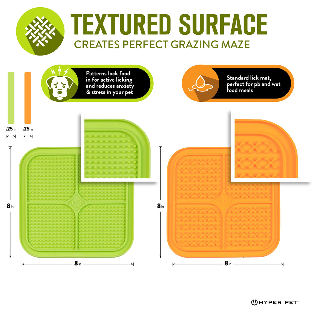 IQ Treat Lick mat for Dogs, Slow Feeder &amp; Cat Lick mats | Great Alternative to Slow Feeder Dog Bowls &amp; Feeders | Perfect Licking mat, Cat Puzzle &amp; Dog Enrichment Toys
