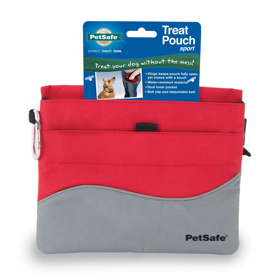 Treat Pouch Sport- Durable, Convenient Dog Training Accessory, Standard, Red