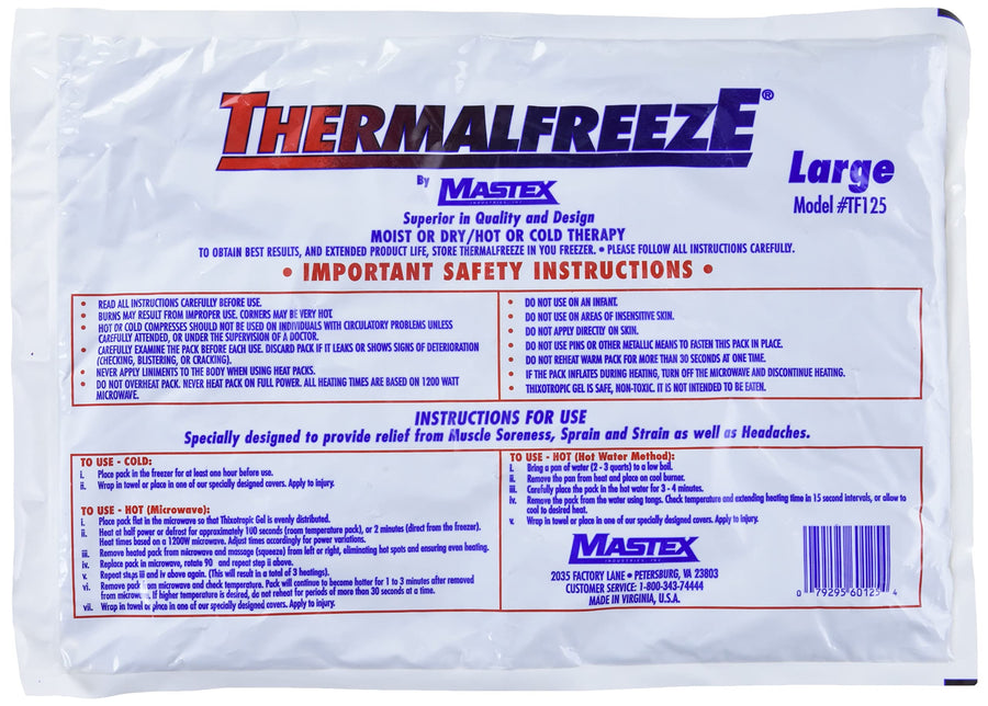 Bilt-Rite Mastex Health Hot/Cold Pack, White, Large