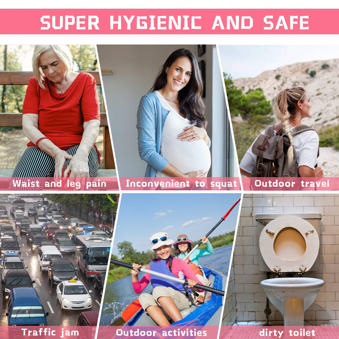 BLABOK Female Urination Device,Silicone Pee Funnel for Women,Female Urinal Women Pee Funnel Allows Women to Pee Standing Up, Reusable Womens Urinal is Ideal for Camping,Hiking,Outdoor Activities