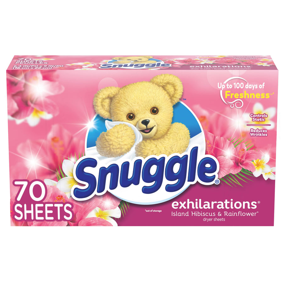Snuggle Exhilarations Fabric Softener Dryer Sheets, Isl