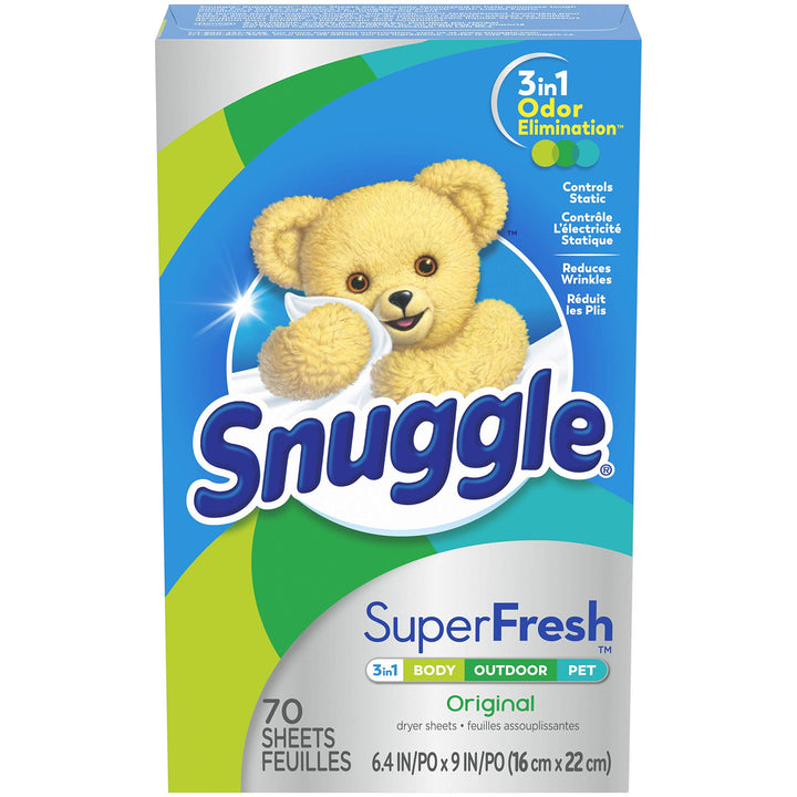 Snuggle Plus Super Fresh Fabric Softener Dryer Sheets w