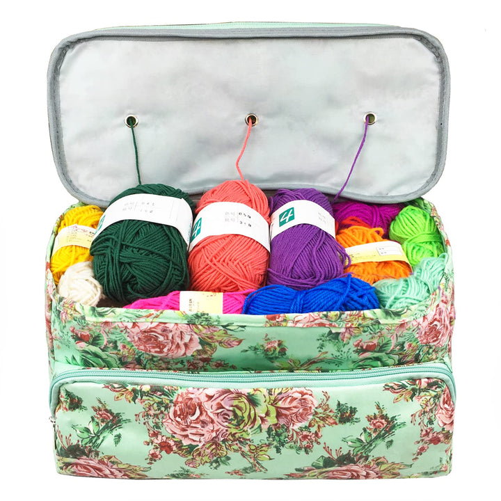 Weabetfu Knitting Bag Large Size,Yarn Storage Organizer