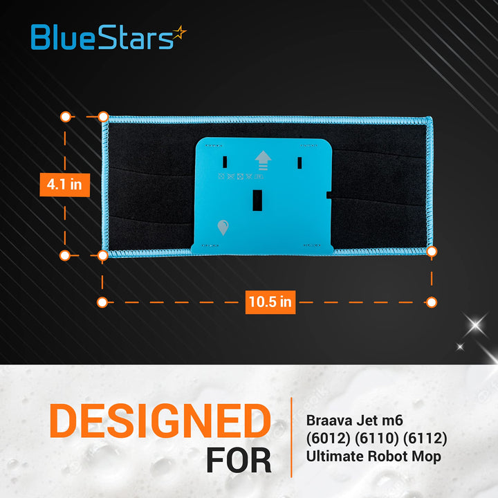 BlueStars Washable and Reusable Wet Mopping Pads - Comp