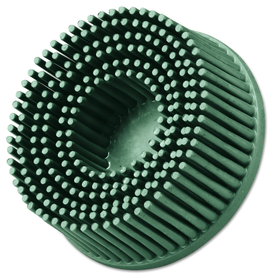 3M Abrasive 048011-18730 Roloc Bristle Discs, 2, 50 RPM and 25,000 RPM, Ceramic Abrasive Grain, Green
