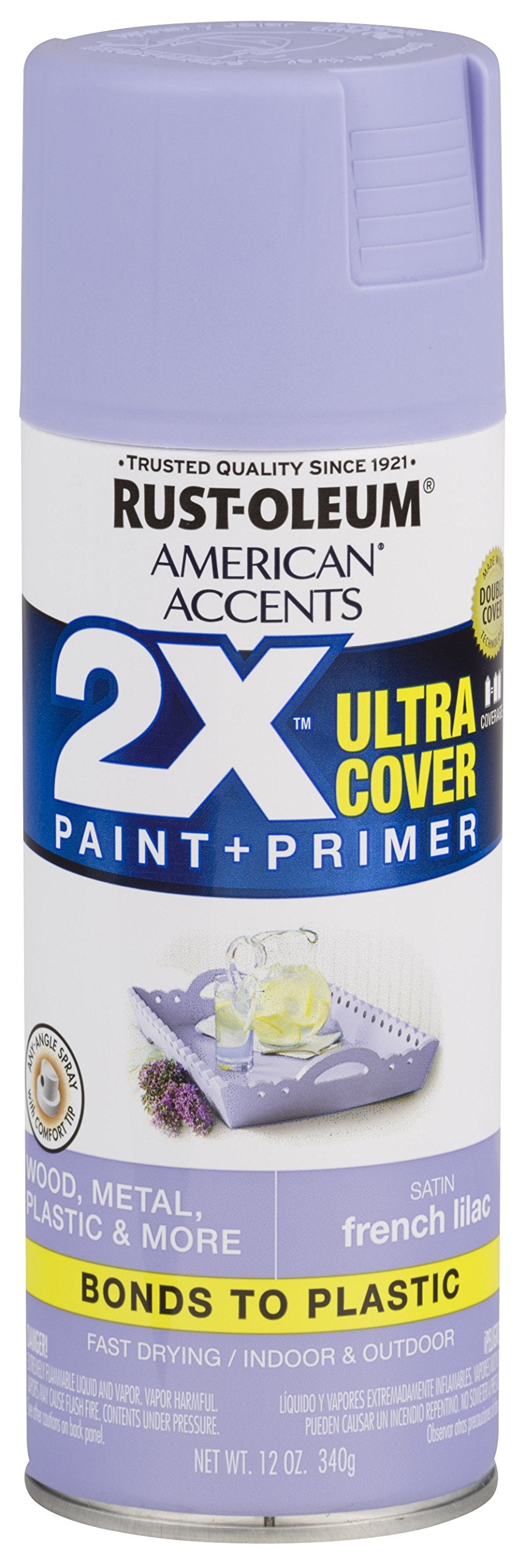 327926 American Accents Spray Paint, 12 Ounce, Satin French Lilac