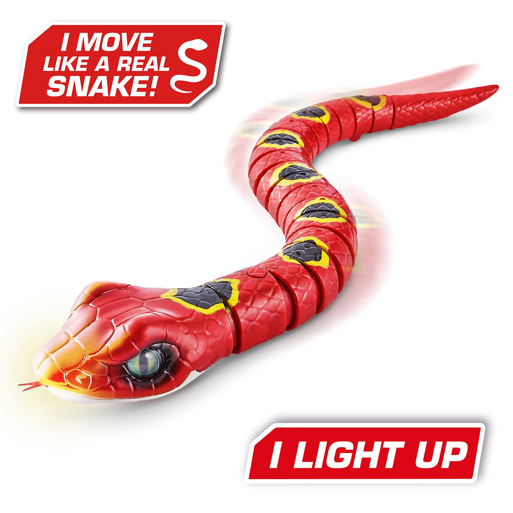 Robo Alive Slithering Snake Series 3 Red by ZURU Batter