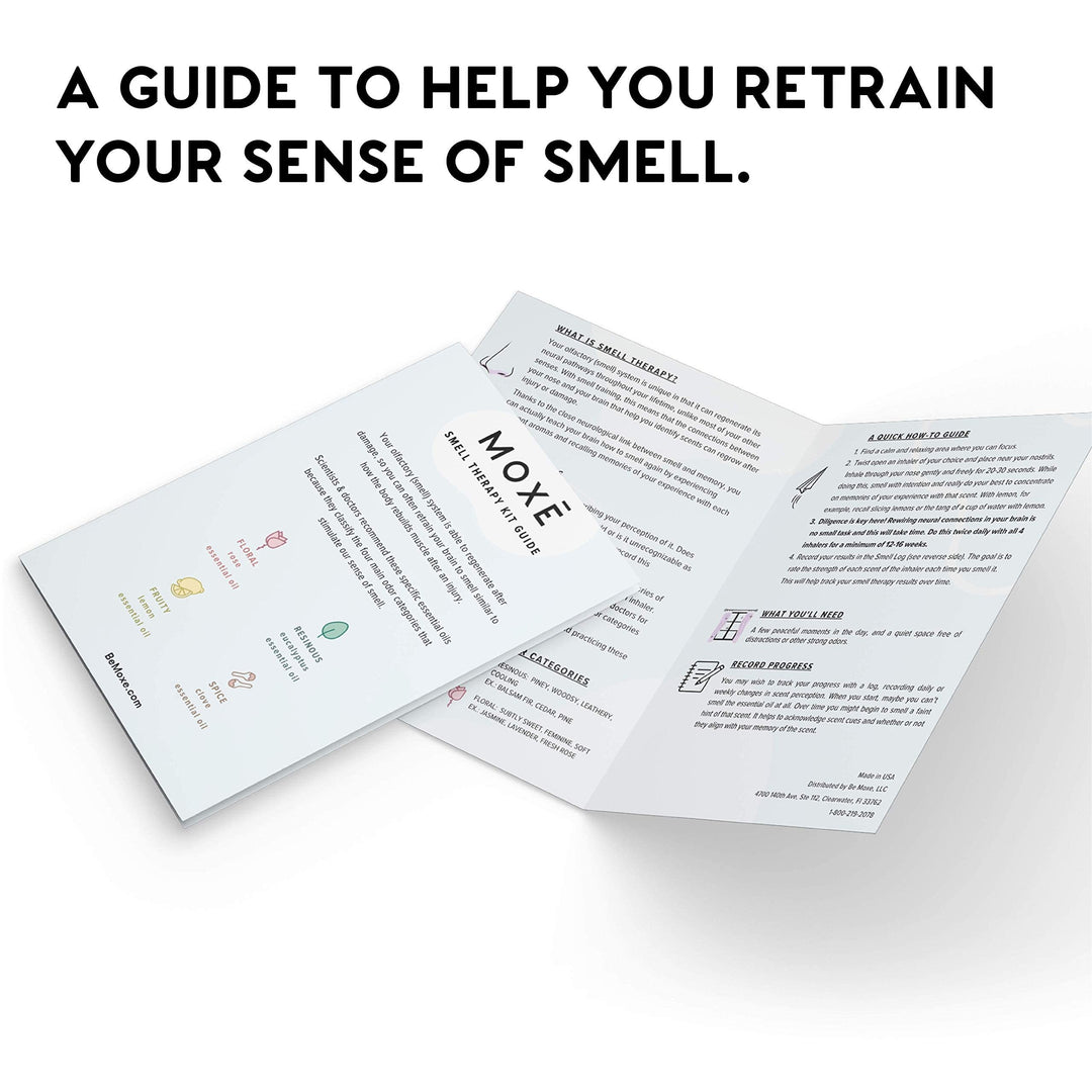 Smell Training Kit, Made in USA, 4 Essential Oils, Olfactory Regeneration, Helps Restore Sense of Smell, Natural Therapy for Smell Loss (Phase 1)