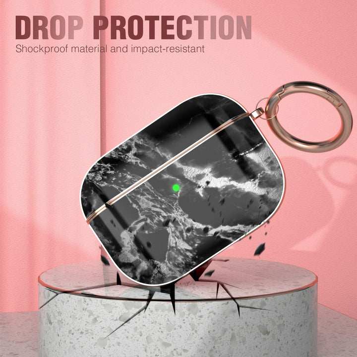 Compatible AirPods Pro Case Cover, Leopard Print Air Pod Pro Case Cute Protective Hard iPod Pro Cover for Women Men with Keychain Designed for AirPods Pro Charging Case 2019