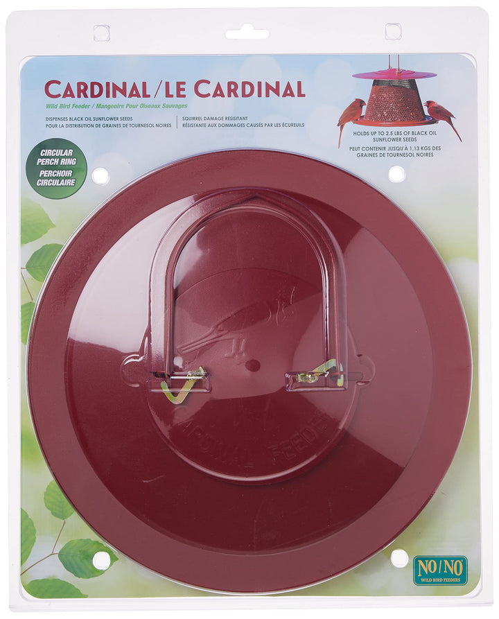 C00322 Red Cardinal Bird Feeder - 2.5 Feed Capacity