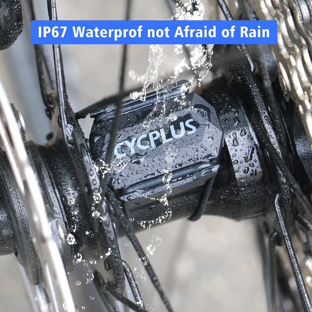 Cycling Speed and Cadence Sensor Bluetooth & ANT+ Wireless Bike Cadence Sensor Speed IP67 Waterproof- C3 X 2