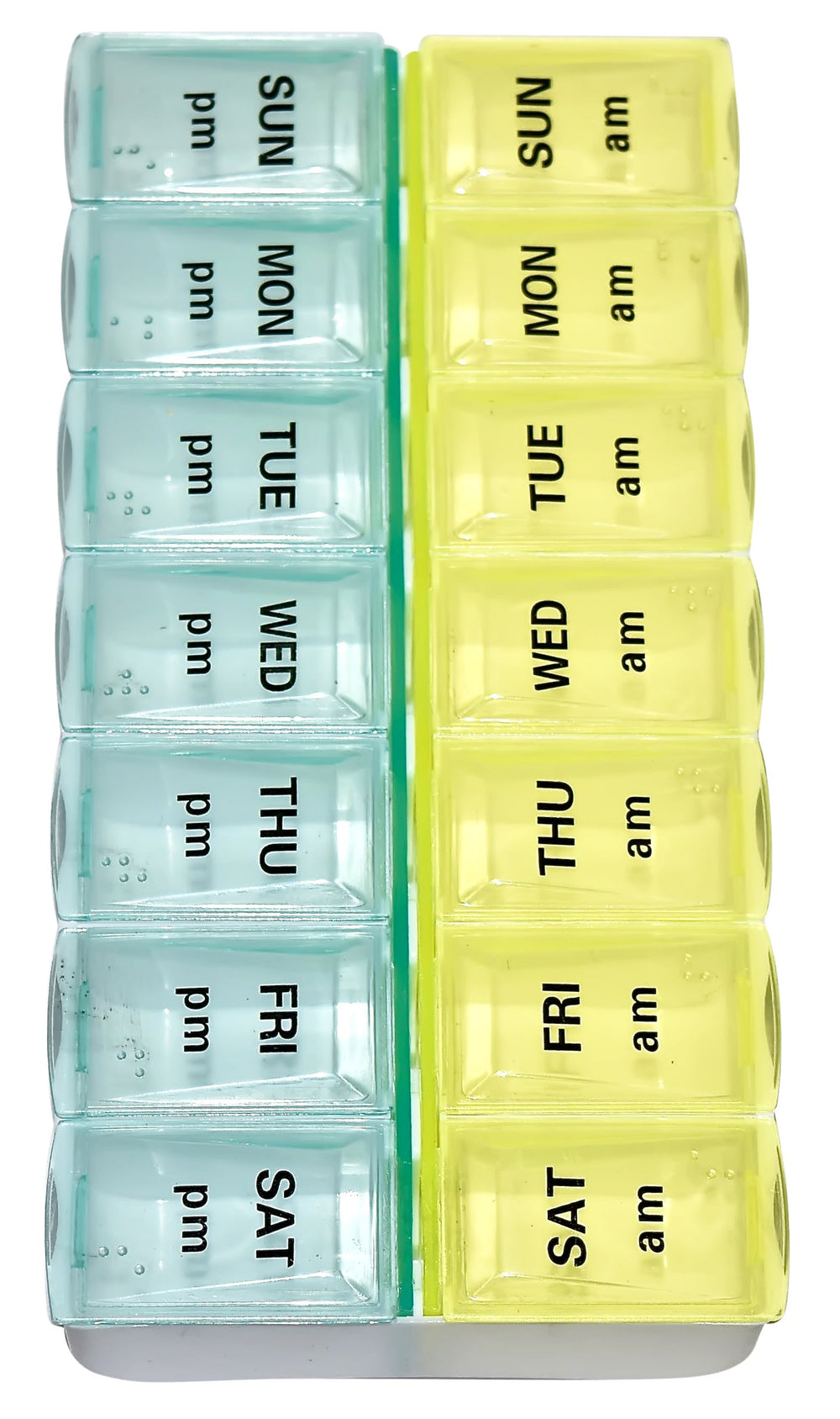 PILL BOX AM/PM LARGE WEEKLY PILL ORGANIZER BPA FREE by 