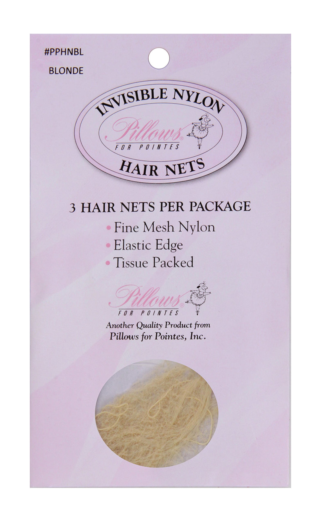 3 hair nets per package (Blonde)