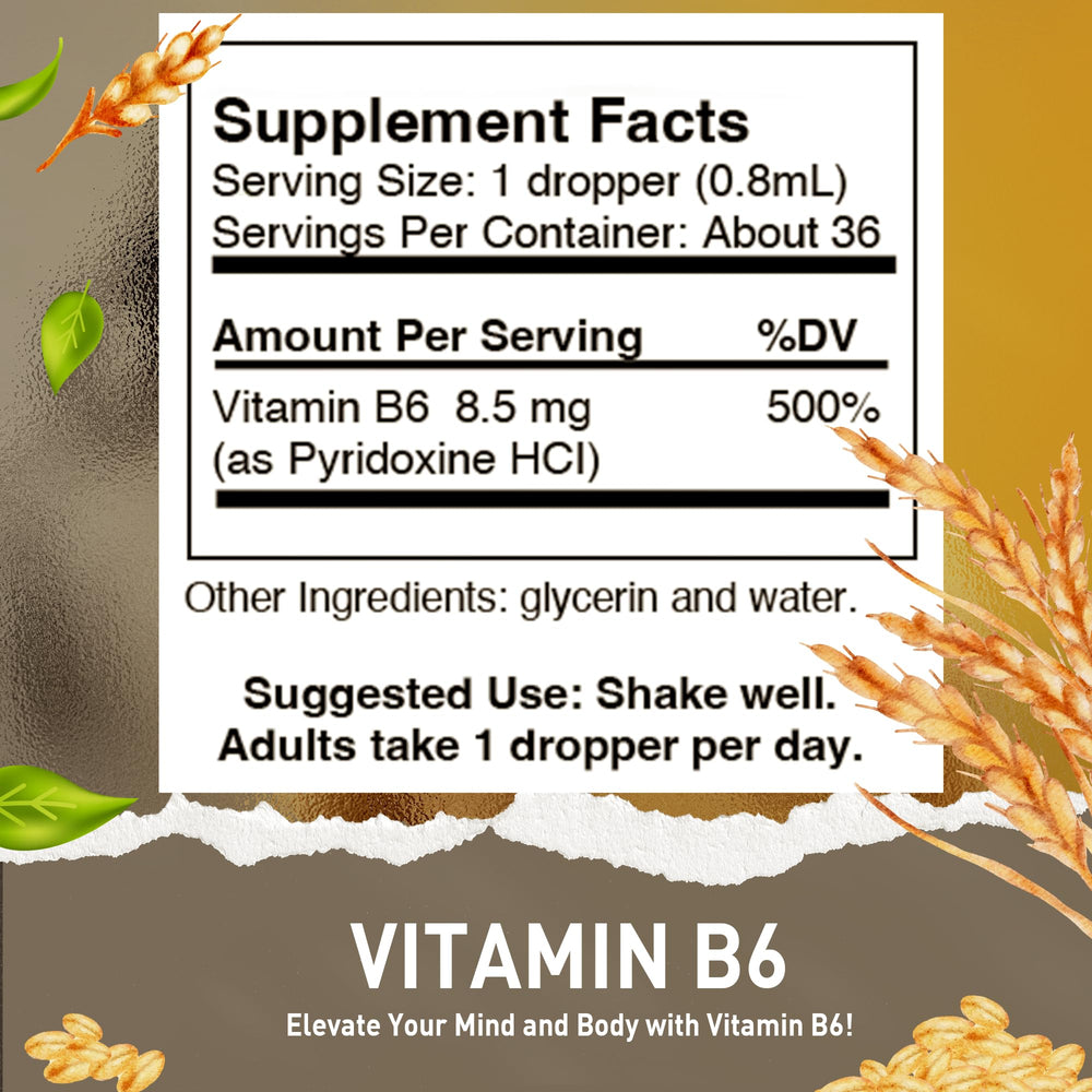 Vitamin B6 (Pyridoxine) Drops – Liquid Vitamin B Drops 