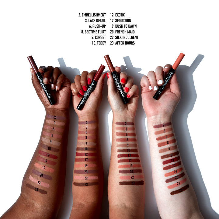 PROFESSIONAL MAKEUP Lip Lingerie Push-Up Long Lasting Plumping Lipstick - Seduction (Reddish Brown Nude)