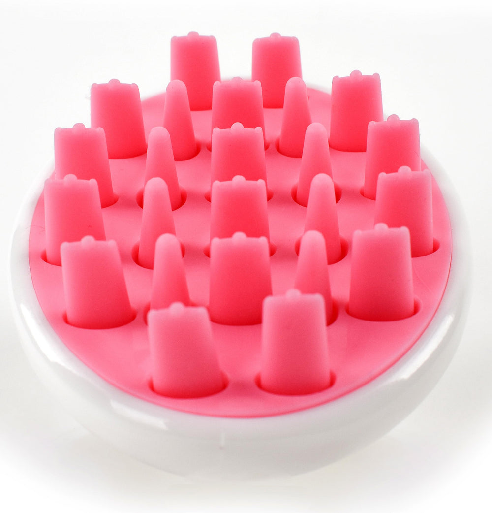 Pink : Zyllion ZMA12 Shampoo Scalp Massage Brush (Pink)
