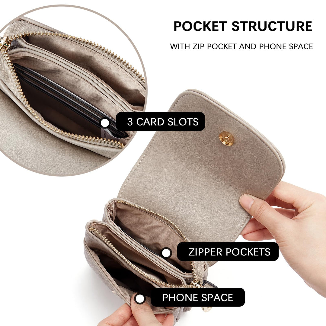 BOSTANTEN Vegan Leather Small Crossbody Bags for Women 