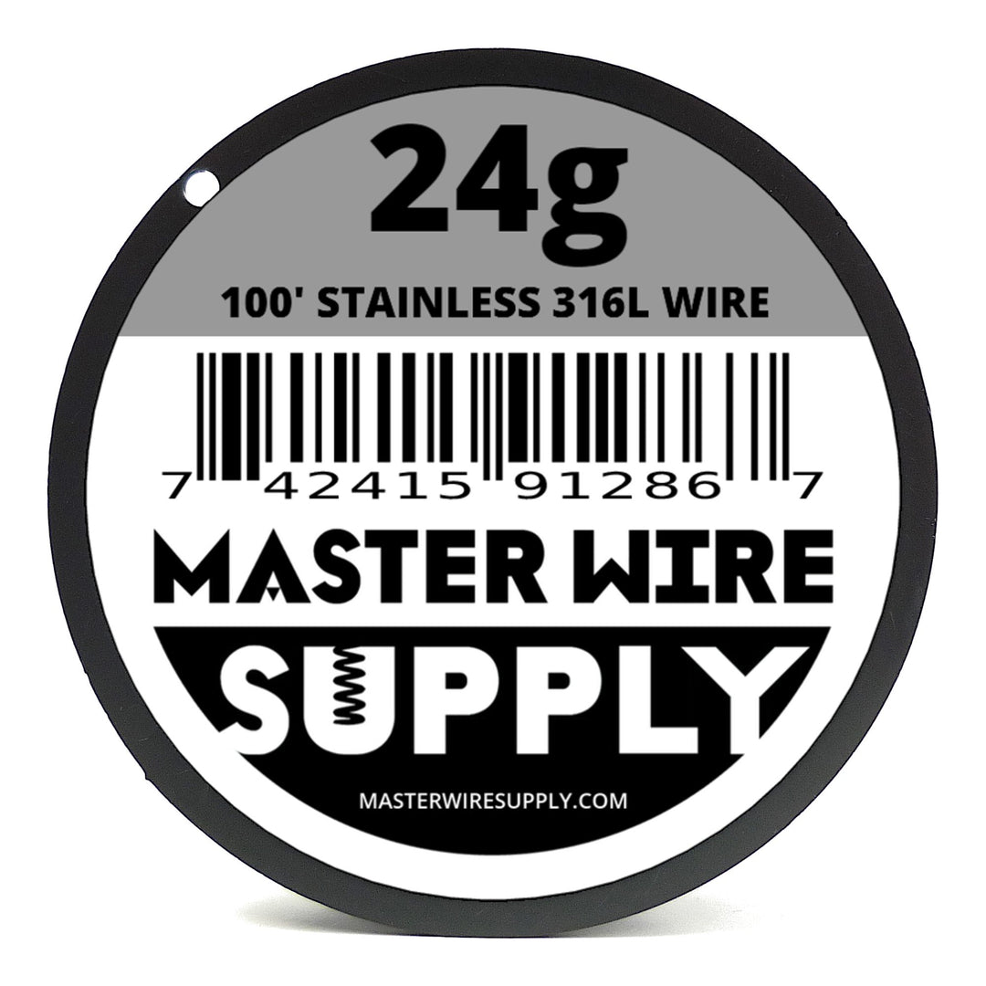 Stainless Steel 316L - 100&#39; - 24 Gauge Wire - 1