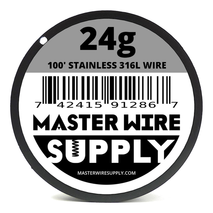 Stainless Steel 316L - 100&#39; - 24 Gauge Wire - 1