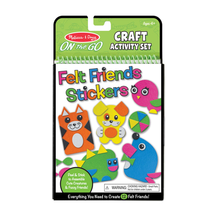 Melissa &amp; Doug On the Go Felt Friends Craft Activity Set With 188 Felt Stickers - FSC Certified