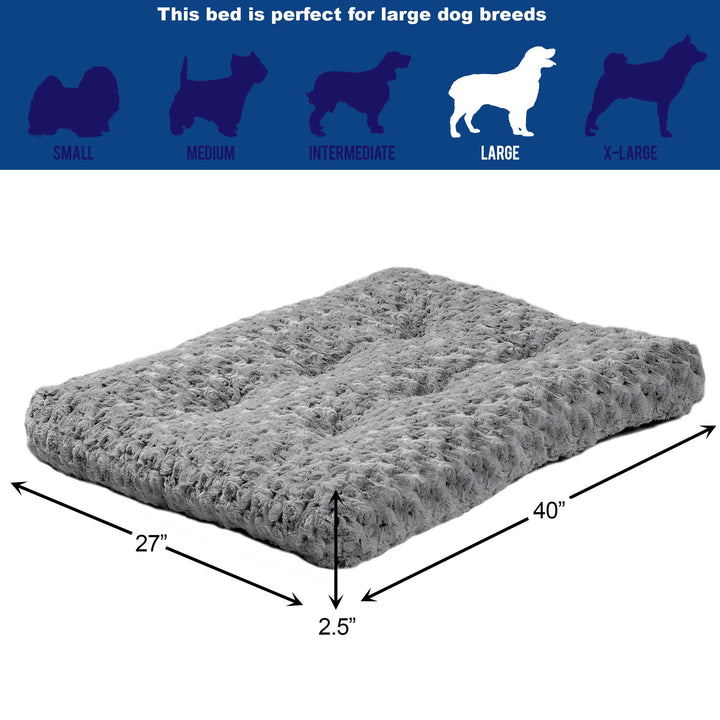 Deluxe Dog Beds | Super Plush Dog &amp; Cat Beds Ideal for Dog Crates | Machine Wash &amp; Dryer Friendly, 1-Year Warranty