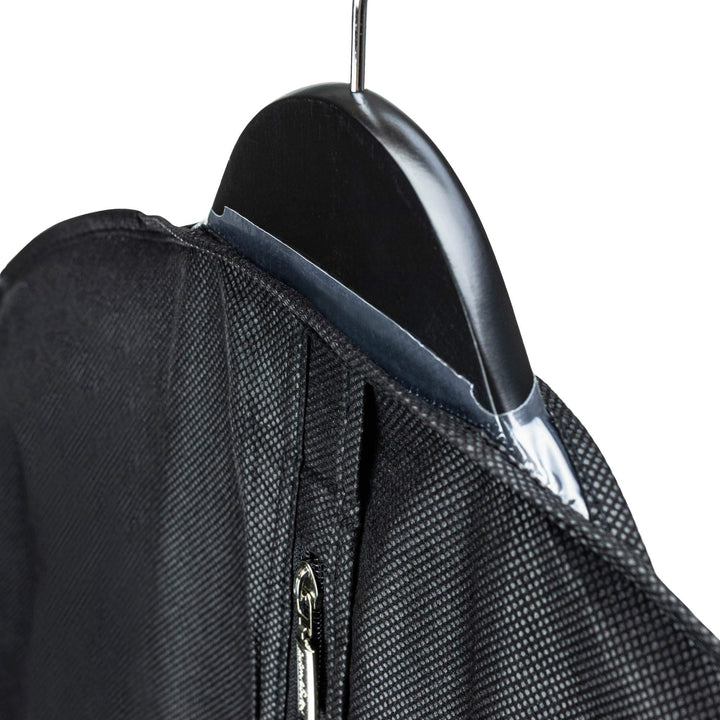 40inch Hanging Suit Garment Bag Travel Carrier Clothes Cover with Handles, Acid Free Breathable Dust Proof Material (1 Pack, Black)