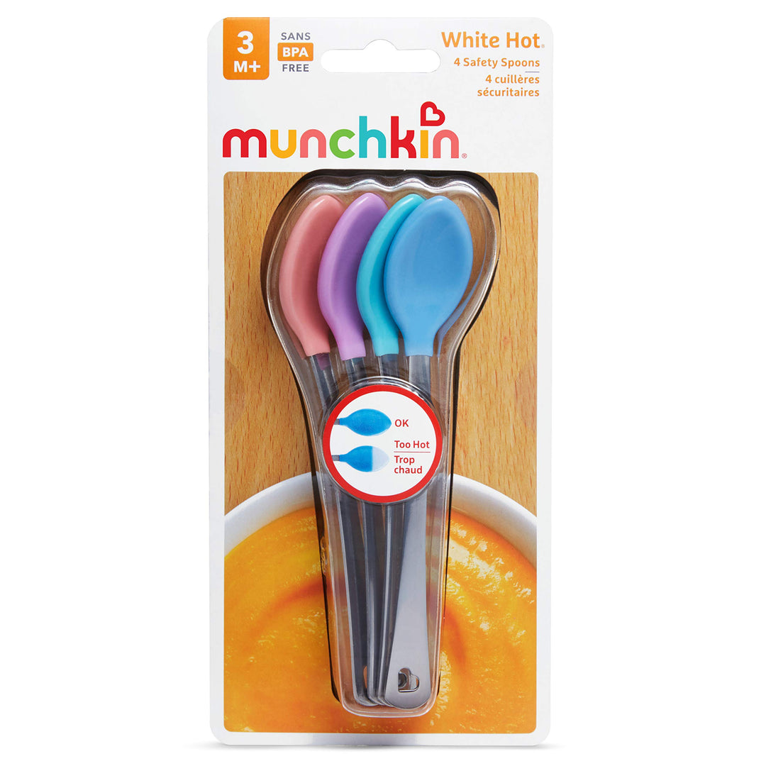 ® White Hot® Safety Baby Spoons, 4 Pack
