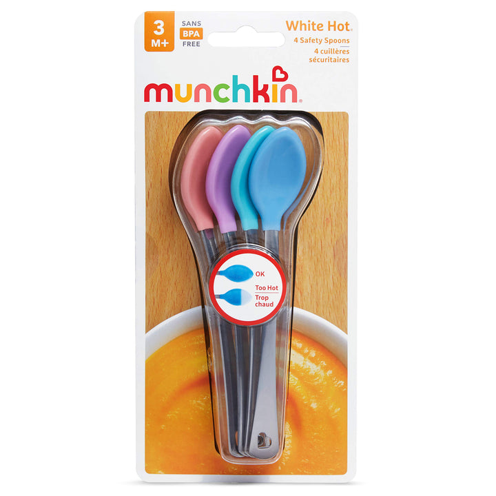 ® White Hot® Safety Baby Spoons, 4 Pack