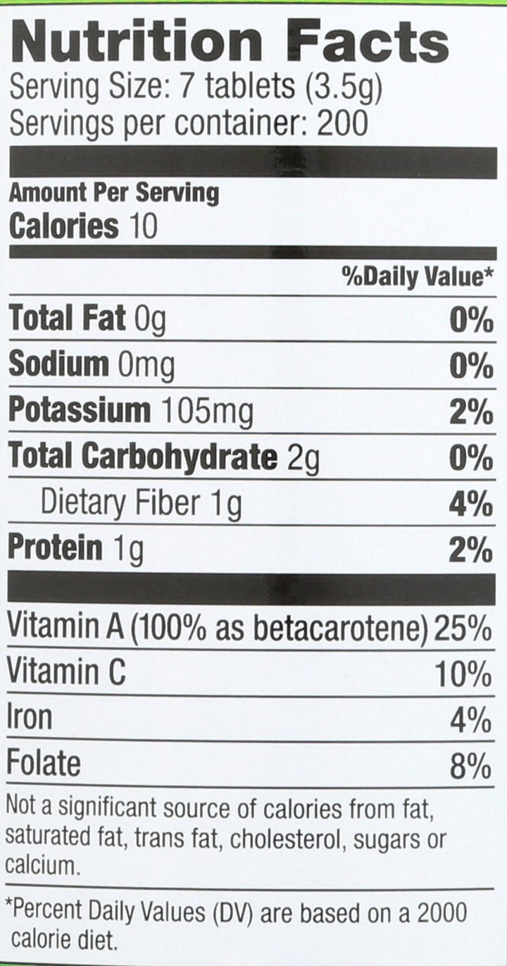 Pines Organic Wheat Grass, 1400 Count Tablets