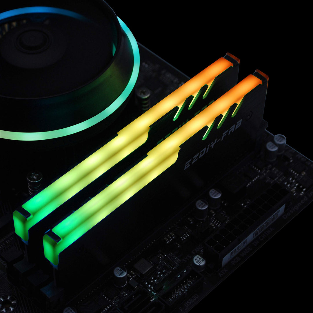 EZDIY-FAB ARGB DDR Memory RAM Cooler,RGB DDR Heatsink,5