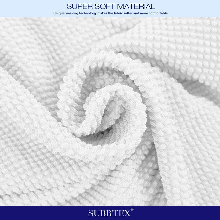 Dining Room Chair Slipcovers Parsons Chair Covers Set of 4 Stretch Dining Chair Covers Removable Washable Kitchen Chair Covers Chair Protector Covers for Dining Room,Party,Hotel(White)