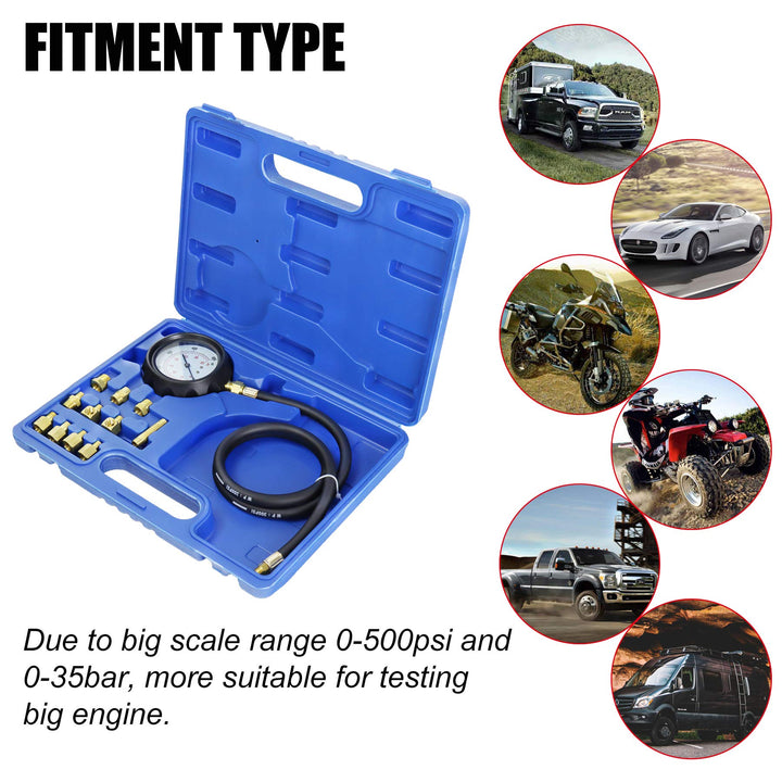 JIFETOR Oil Pressure Gauge Tester Kit Engine Transmissi
