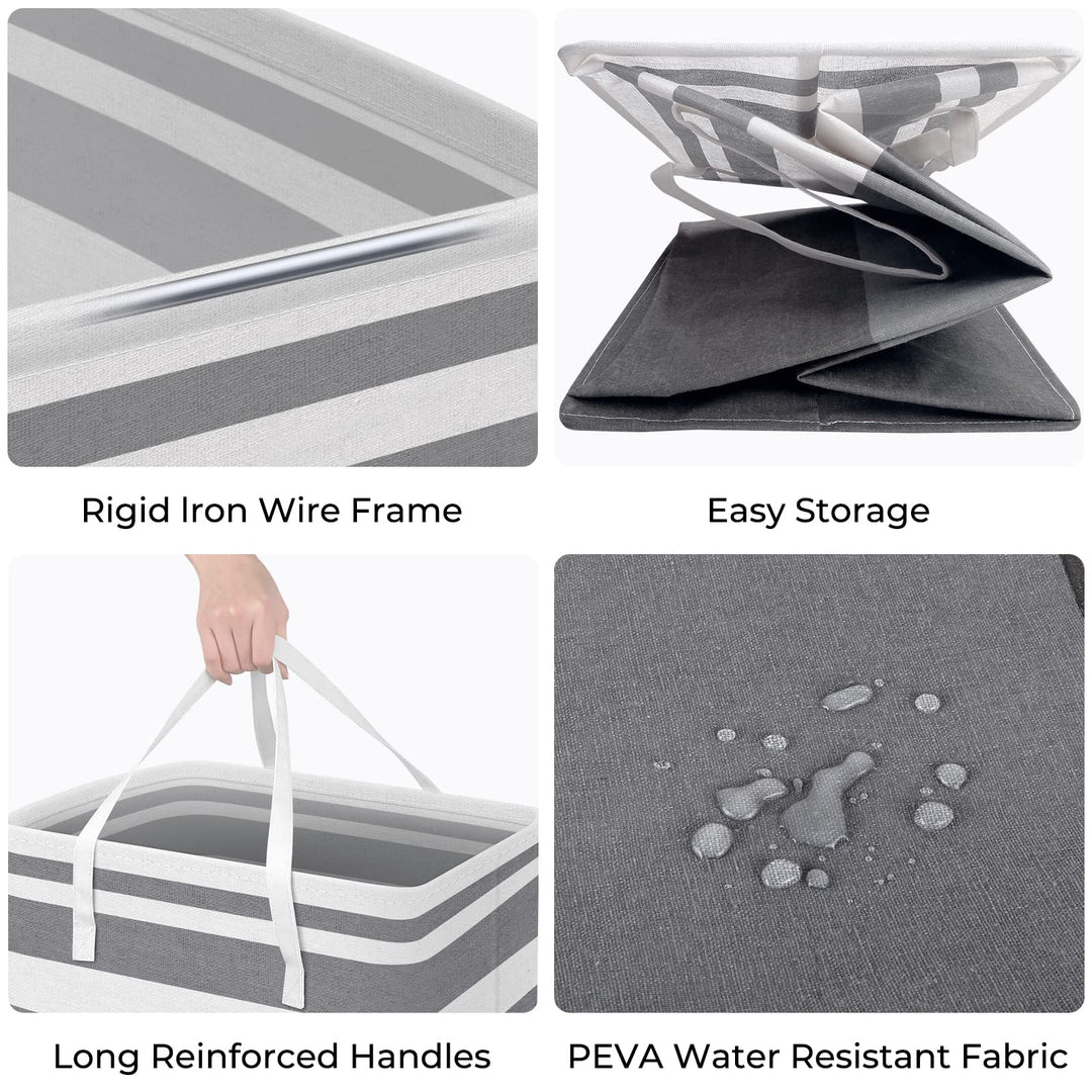 HomeHacks 1-Pack Large Laundry Basket,Waterproof, Frees