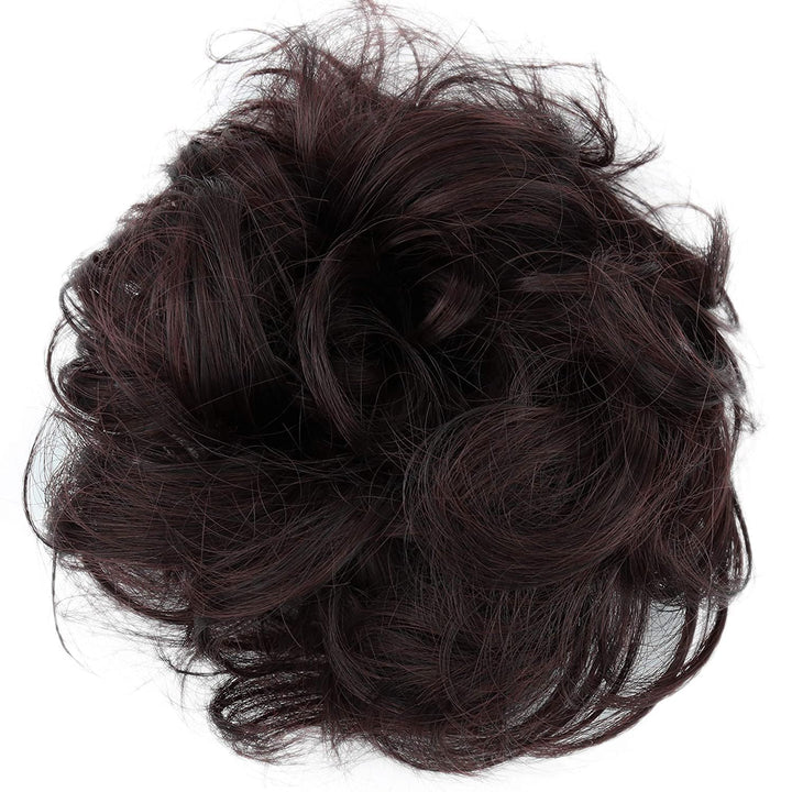 claret red mix 1/35 : PRETTYSHOP Scrunchie Scrunchy Bun Up Do Hair piece Hair Ribbon Ponytail Extensions Wavy Curly or Messy claret red mix 1/35