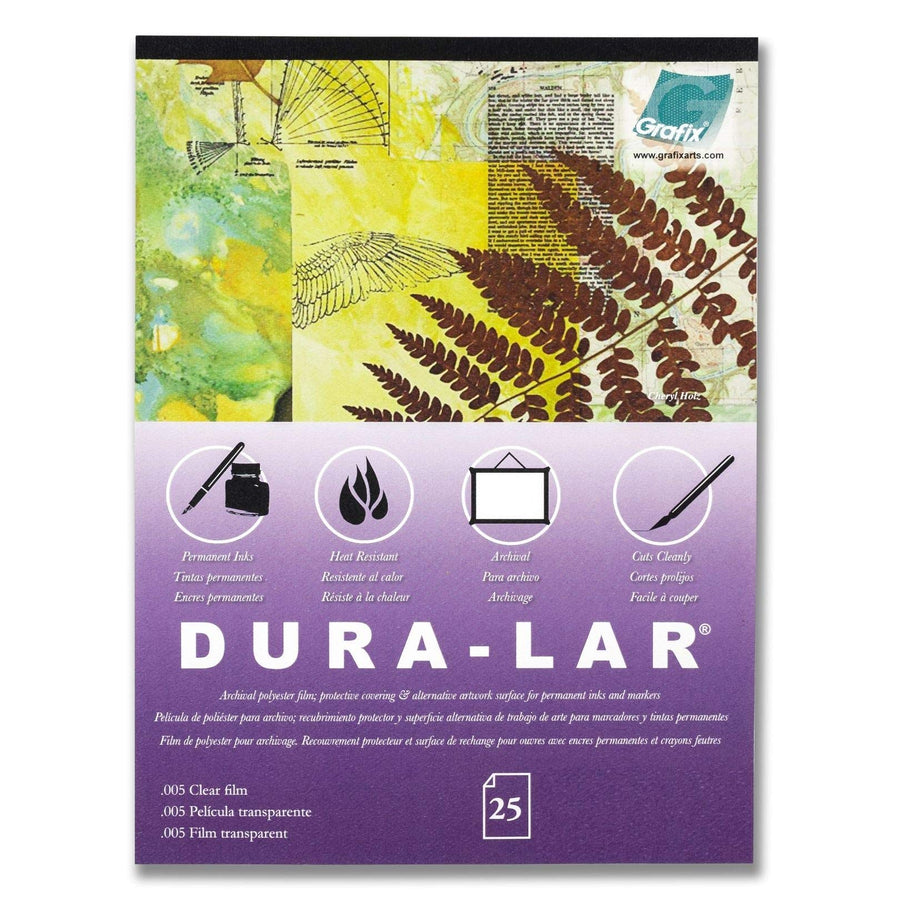 Clear 0.005 Dura-Lar Film, 14-Inch by 17-Inch, 25 Sheets
