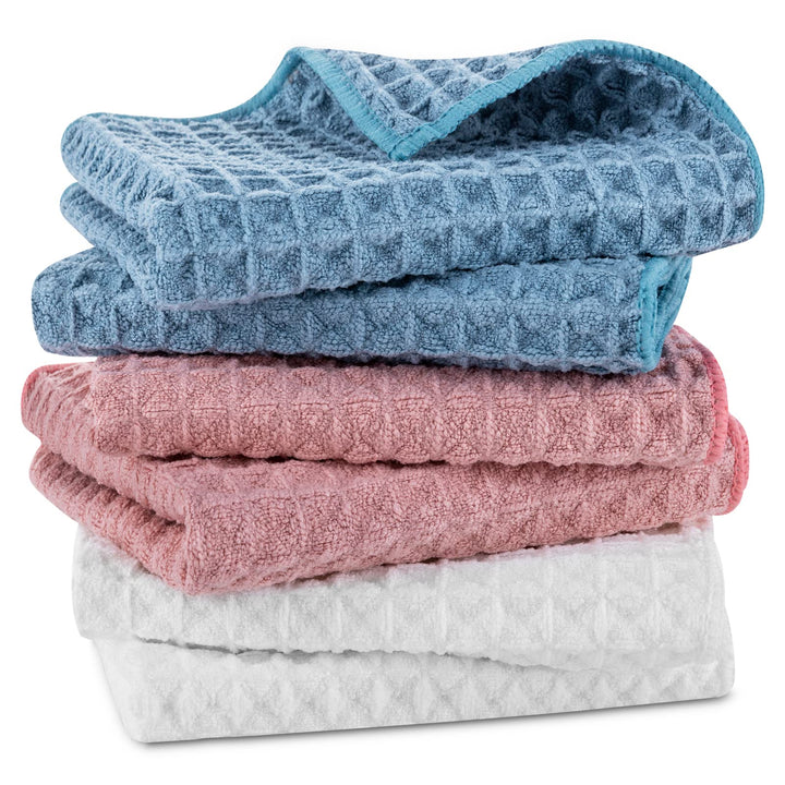 Cslehel Cotton Kitchen Towels, 6PCs Waffle Weave Dish T